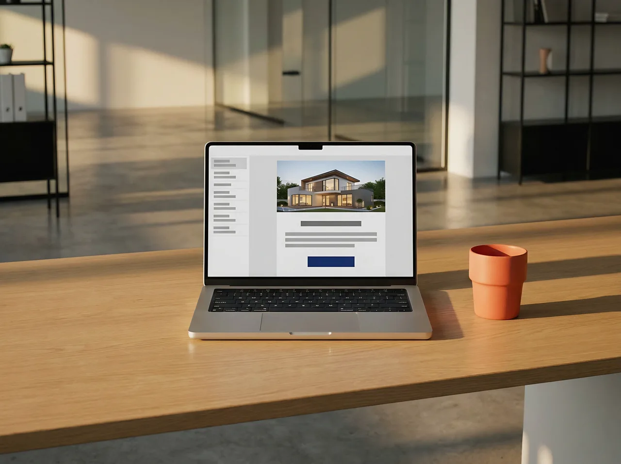 Member newsletter on a laptop