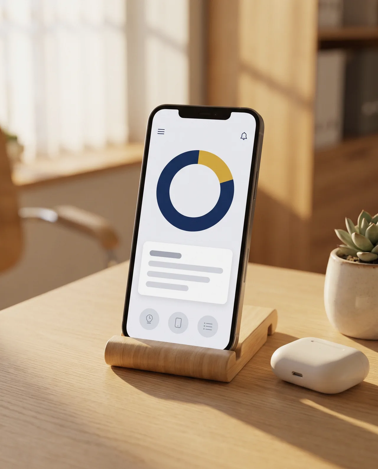 Data usage app on a phone