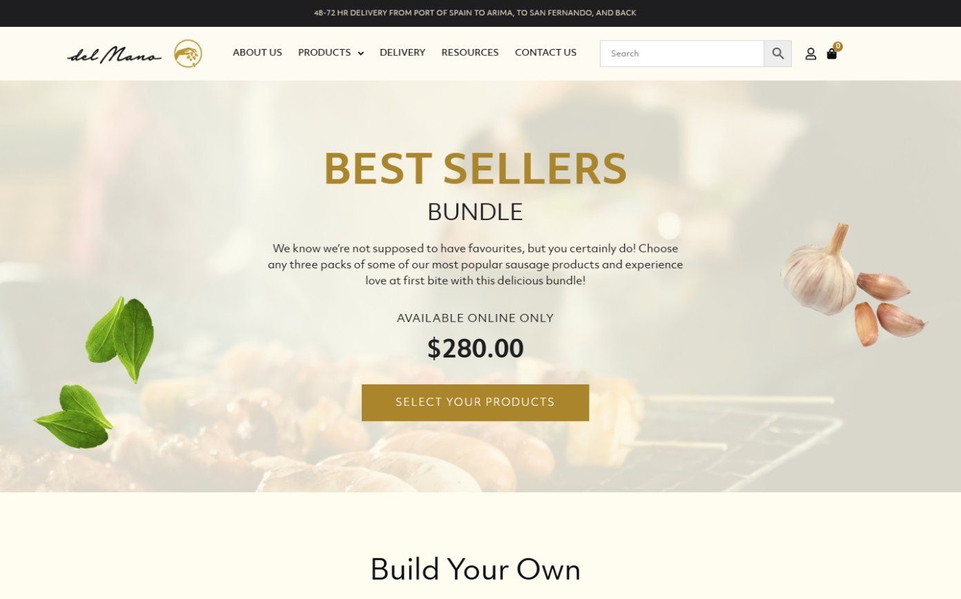 Best Sellers Bundle page offering any three packs for one price