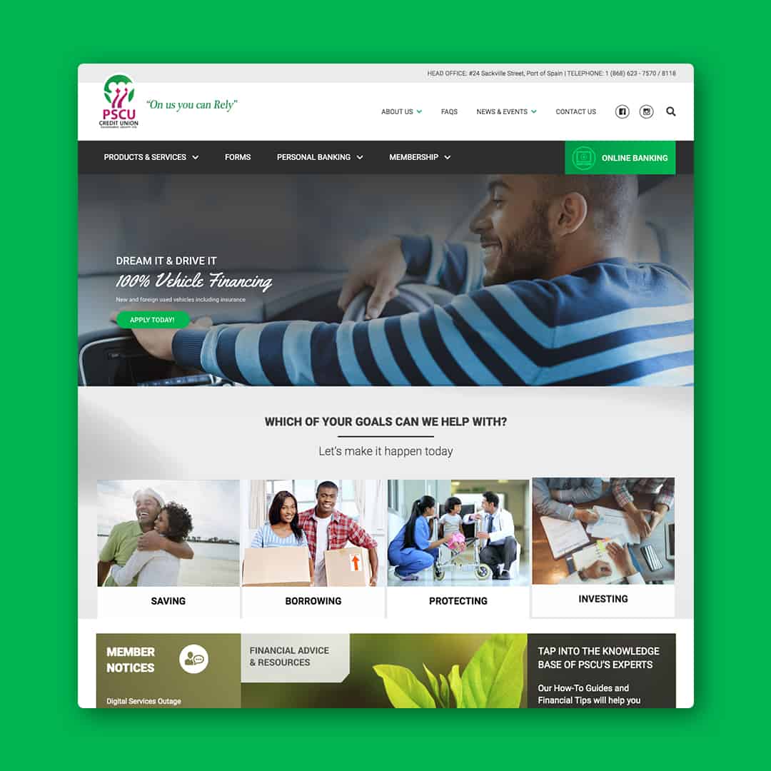 PSCU Website Design Project