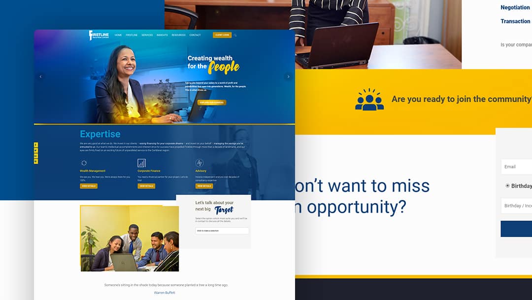 Website Design for Firstline Securities