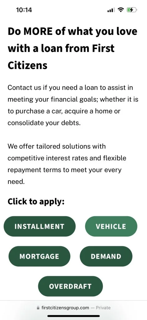 First Citizens Bank optimizing its website and application forms for mobile